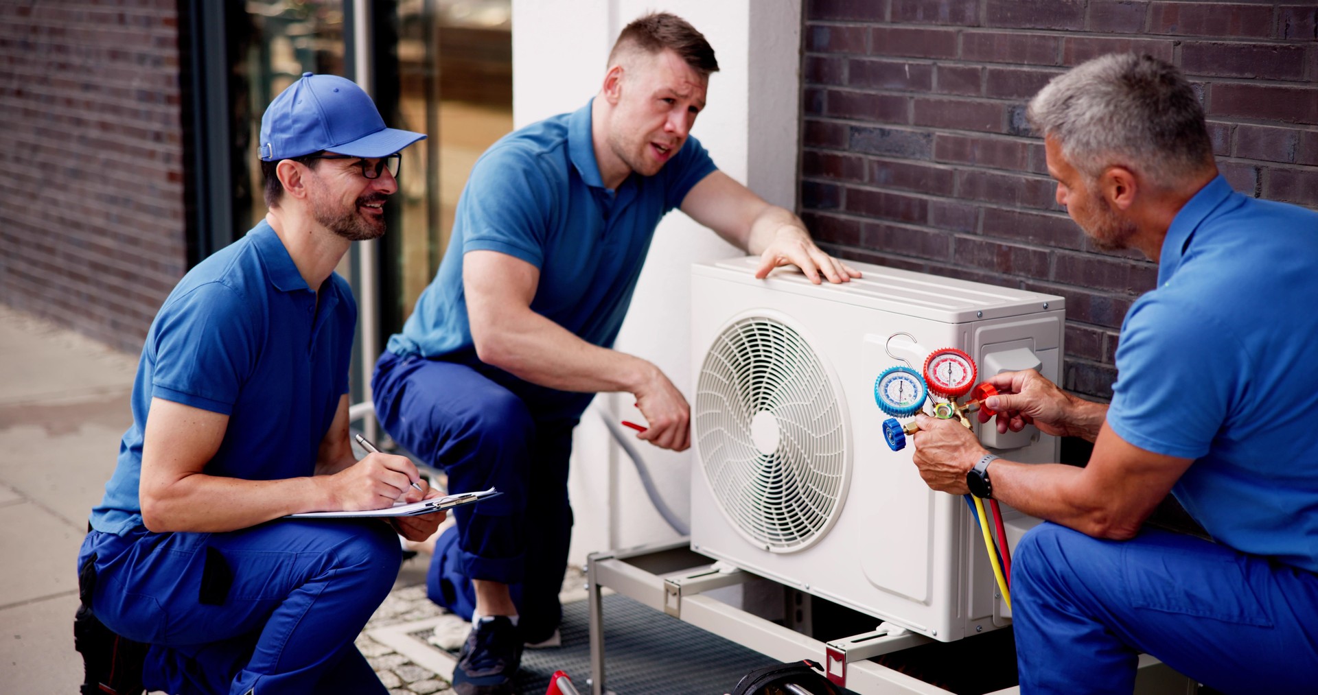 Professional Electrician Leading Team